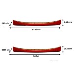 K187 Red Wooden Canoe with Ribs 16 
